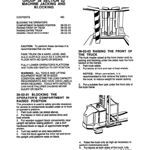 Clark OP15 Order Picker Service Repair Manual - Image 5