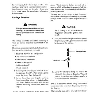 Clark DPX30, DPX35, DPX40, DPX40S, DPX50, DPX55 Forklift Service Repair Manual - Image 5