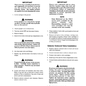 Clark ESM II 12, ESM II 15S, ESM II 15, ESM II 17, ESM II 20, ESM II 22, ESM II 25 Forklift Service Repair Manual - Image 5