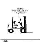 Clark CGC20, CGC25, CGC30, CGP20, CGP25, CGP30, CDP20, CDP25, CDP30 Forklift Service Manual - Image 1