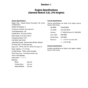 Clark CGC20, CGC25, CGC30, CGP20, CGP25, CGP30, CDP20, CDP25, CDP30 Forklift Service Manual - Image 3