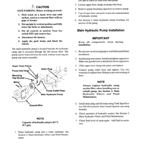 Clark EC500-60, EC500-70, EC500-80 Forklift Service Repair Manual - Image 4