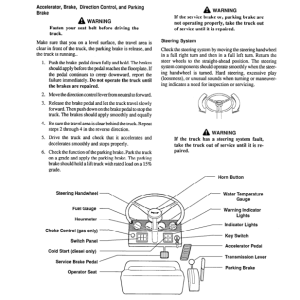 Clark DT30E, DT50E, DT60E Tow Tractor Service Repair Manual - Image 3