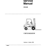 Clark CMP15, CMP18, CMP20, CMP25, CMP30 Forklift Service Repair Manual - Image 1