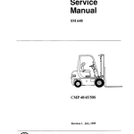 Clark CMP40, CMP45, CMP50S Forklift Service Repair Manual - Image 1