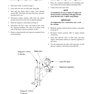 Clark C15CL, C25CL, C30CL, C30CL, C32CL Forklift Service Repair Manual (4G64 LPG Engine) - Image 4