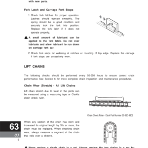 Clark CMC15SL, CMC18SL, CMC20SL Forklift Service Repair Manual - Image 5