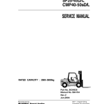 Clark CMP40D, CMP40L, CMP45D, CMP45L, CMP50SD, CMP50SL Forklift Service Repair Manual - Image 1