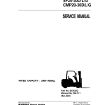 Clark CMP20L, CMP20D, CMP20G, CMP25L, CMP25D, CMP25G, CMP30L, CMP30D, CMP30G Forklift Service Manual - Image 2