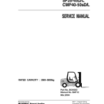 Clark CMP40D, CMP40L, CMP45D, CMP45L, CMP50SD, CMP50SL Forklift Service Repair Manual - Image 2