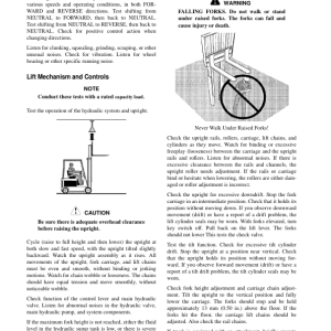 Clark ECX20, EPX20, ECX25, EPX25, ECX30, EPX30, ECX32, EPX32 Forklift Service Repair Manual - Image 4