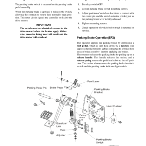 Clark ECX20, EPX20, ECX25, EPX25, ECX30, EPX30, ECX32, EPX32 Forklift Service Repair Manual - Image 5