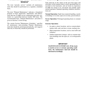 Clark CTX40, CTX70 Tow Tractor Service Repair Manual - Image 3