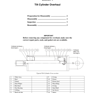 Clark GEX40, GEX45, GEX50 Forklift Service Repair Manual - Image 4