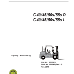 Clark C40D, C45D, C50SD, C55SD Forklift Service Repair Manual (Kubota or Deutz TD3.6 Engine) - Image 2