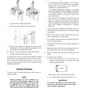 Clark SSX12, SSX16, SSX18 Straddle Stacker Service Repair Manual - Image 4