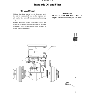 Clark C20D, C25D, C30D, C35D Forklift Service Repair Manual (4TNE98 Tier 3 Engine) - Image 5