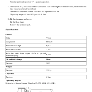 Volvo A25C 4x4 BM Articulated Dump Truck Repair Service Manual - Image 3