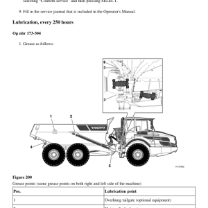 Volvo A25F Articulated Dump Truck Repair Service Manual (SN after 320001 -) - Image 3