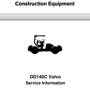 Volvo DD140C Asphalt Compactors Repair Service Manual - Image 1