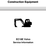 Volvo EC18E Compact Excavator Repair Service Manual - Image 1