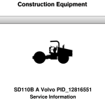 Volvo SD110B A Soil Compactor Repair Service Manual - Image 1