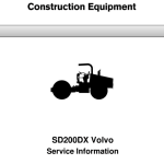 Volvo SD200DX Soil Compactor Repair Service Manual - Image 1