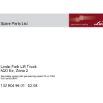 Linde N20, N24 Order Picker Type 132 Repair Service Manual - Image 3