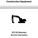Volvo EC130 Akerman Excavator Repair Service Manual - Image 1