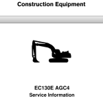 Volvo EC130E AGC4 Excavator Repair Service Manual - Image 1