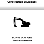 Volvo EC140B LCM Excavator Repair Service Manual - Image 1