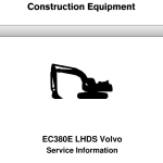 Volvo EC380E LHDS Excavator Repair Service Manual - Image 1