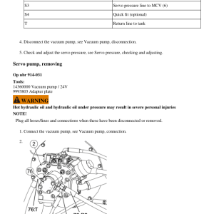 Volvo EW140C Excavator Repair Service Manual - Image 3