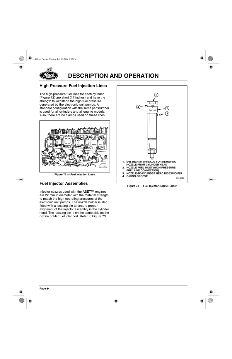Mack ASET-AC (CEGR) Engine Service Manual