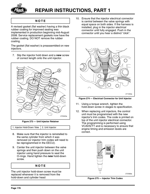 Mack MP8 Euro 3 Diesel Engine Service Manual