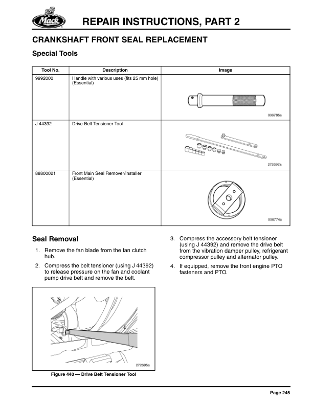 Mack MP8 Euro 4 Diesel Engine Service Manual