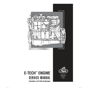 Mack E-Tech Engine Service Manual