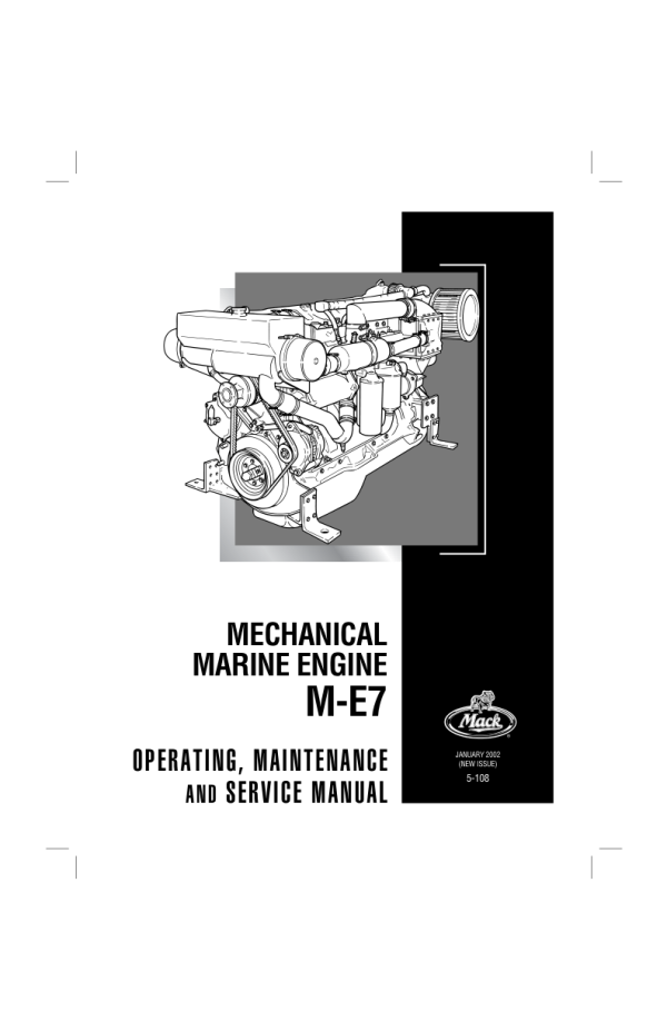 Mack M-E7 Mechanical Marine Engine Service Manual