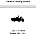 Volvo ABG3870 Pavers Repair Service Manual - Image 1