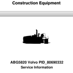 Volvo ABG5820 Pavers Repair Service Manual - Image 1