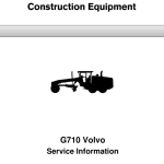 Volvo G710 Motor Grader Repair Service Manual - Image 1