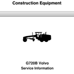 Volvo G720B Motor Grader Repair Service Manual - Image 1