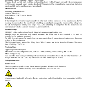 Volvo L110G Wheel Loader Repair Service Manual - Image 4