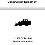 Volvo L150C BM Wheel Loader Repair Service Manual - Image 1