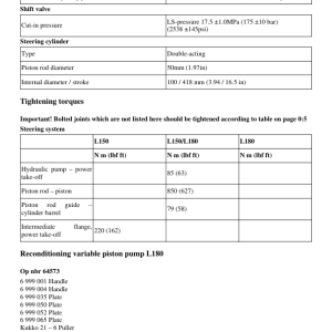 Volvo L180C CO BM Wheel Loader Repair Service Manual - Image 3