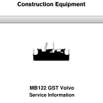 Volvo MB122 GST Screeds Repair Service Manual - Image 1