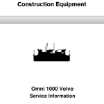 Volvo Omni 1000 Screeds Repair Service Manual - Image 1