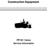 Volvo PF161 Pipelayer Repair Service Manual - Image 1