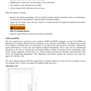 Volvo R70D Rigid Hauler Repair Service Manual - Image 4