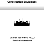 Volvo Ultimat 160 Screeds Repair Service Manual - Image 1